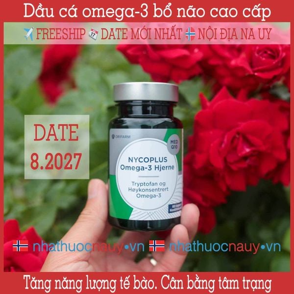  Dầu cá bổ não Nycoplus Omega-3 Hjerne 