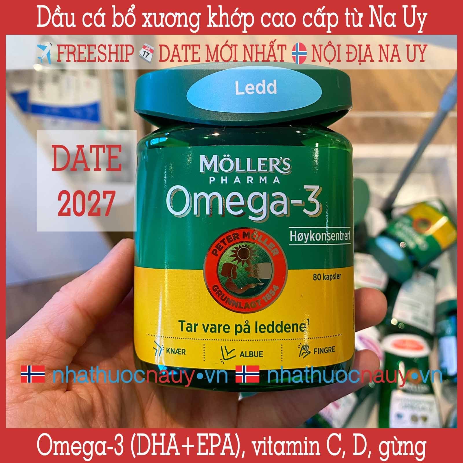  Dầu cá bổ xương khớp Möller's Pharma Ledd 