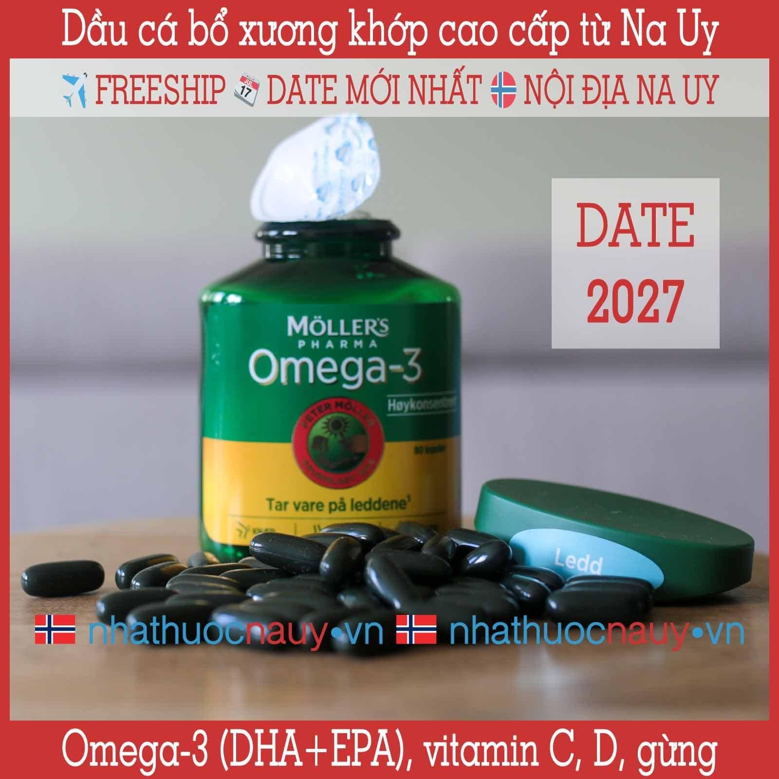  Dầu cá bổ xương khớp Möller's Pharma Ledd 