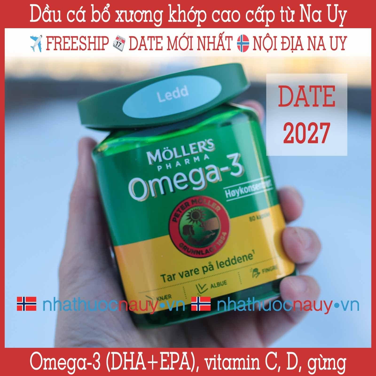  Dầu cá bổ xương khớp Möller's Pharma Ledd 