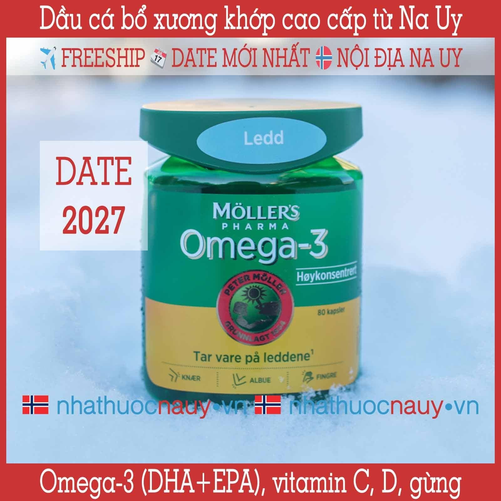  Dầu cá bổ xương khớp Möller's Pharma Ledd 