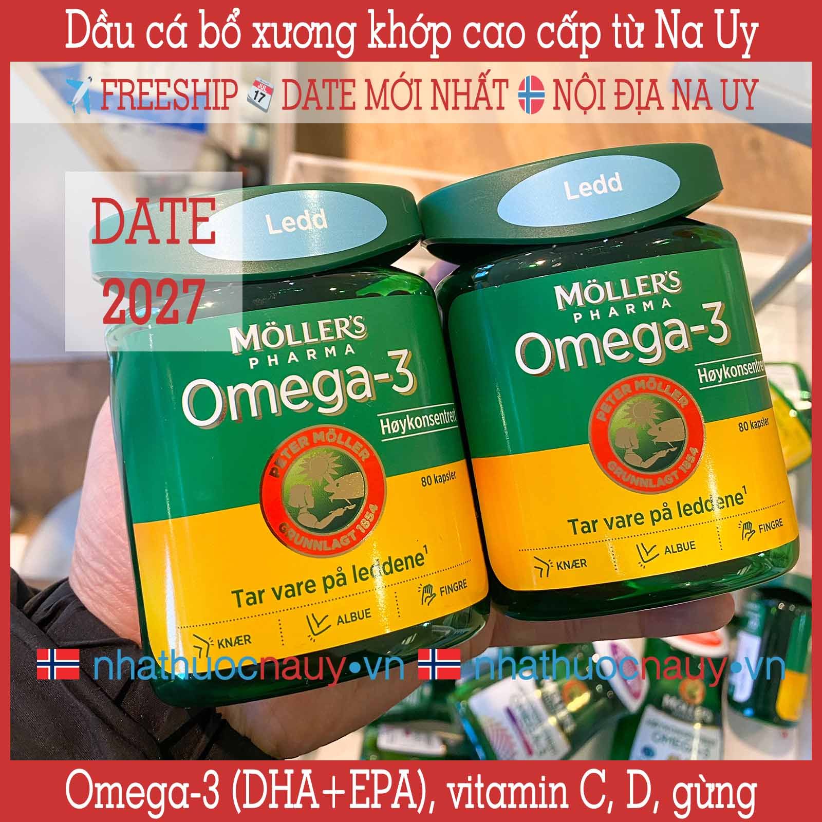  Dầu cá bổ xương khớp Möller's Pharma Ledd 