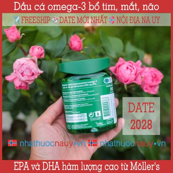 Dầu cá hàm lượng cao Möller's Pharma Høykonsentrert