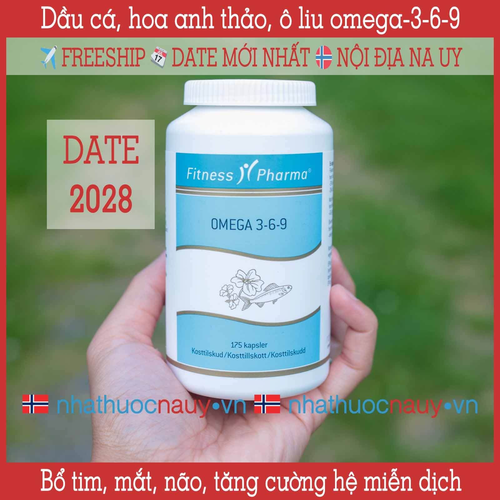  Dầu cá, hoa anh thảo Omega 3-6-9 | Fitness Pharma 