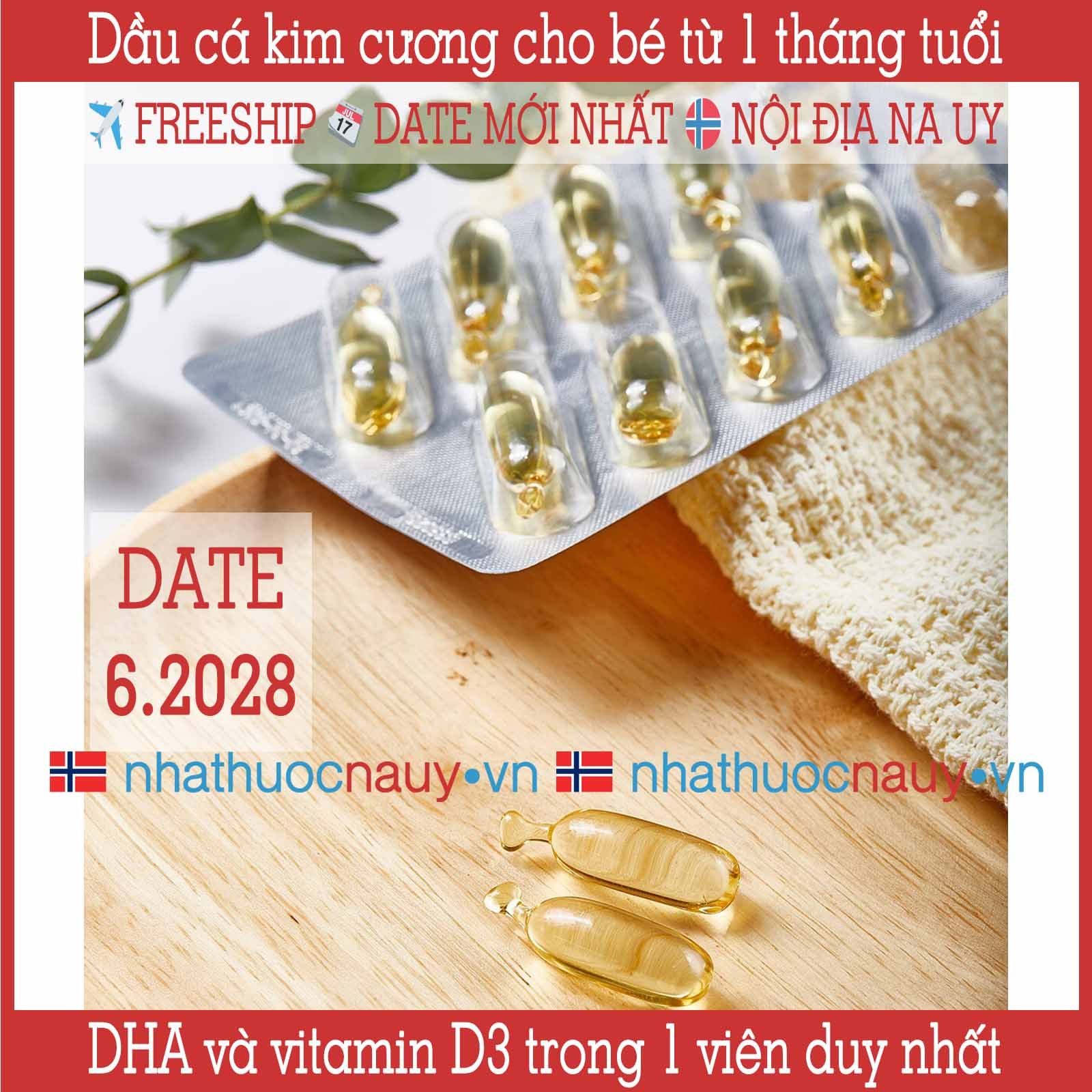  Dầu cá kim cương | DHA và vitamin D3 cho bé từ 1 tháng tuổi | Lifeline Care Barn 