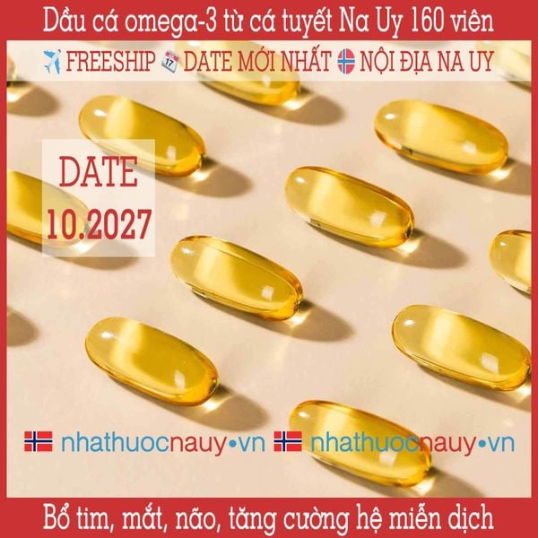 Möller’s Trankapsler | Dầu cá tuyết Na Uy 160 viên | Nội địa Na Uy