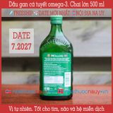  Dầu gan cá tuyết vị tự nhiên | Möller’s Tran naturell 500 ml 