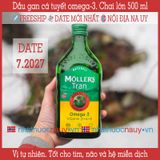  Dầu gan cá tuyết vị tự nhiên | Möller’s Tran naturell 500 ml 