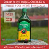  Dầu gan cá tuyết vị tự nhiên | Möller’s Tran naturell | Chai lớn 500 ml 