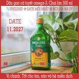  Dầu gan cá tuyết vị chanh | Möller’s Tran sitron | Chai lớn 500 ml 