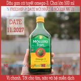  Dầu gan cá tuyết vị chanh | Möller’s Tran sitron | Chai lớn 500 ml 