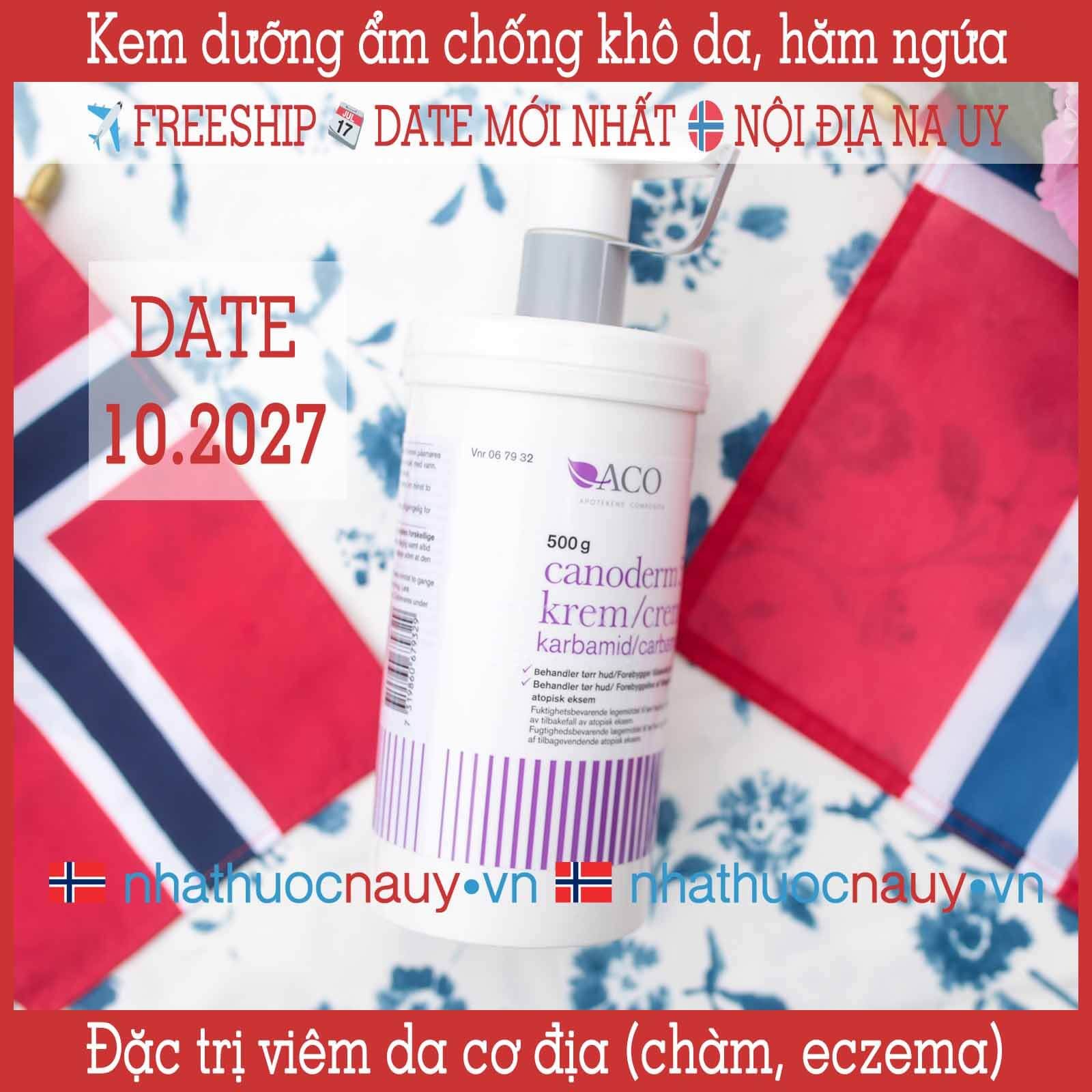  Kem dưỡng ẩm trị viêm da cơ địa Canoderm 500g 
