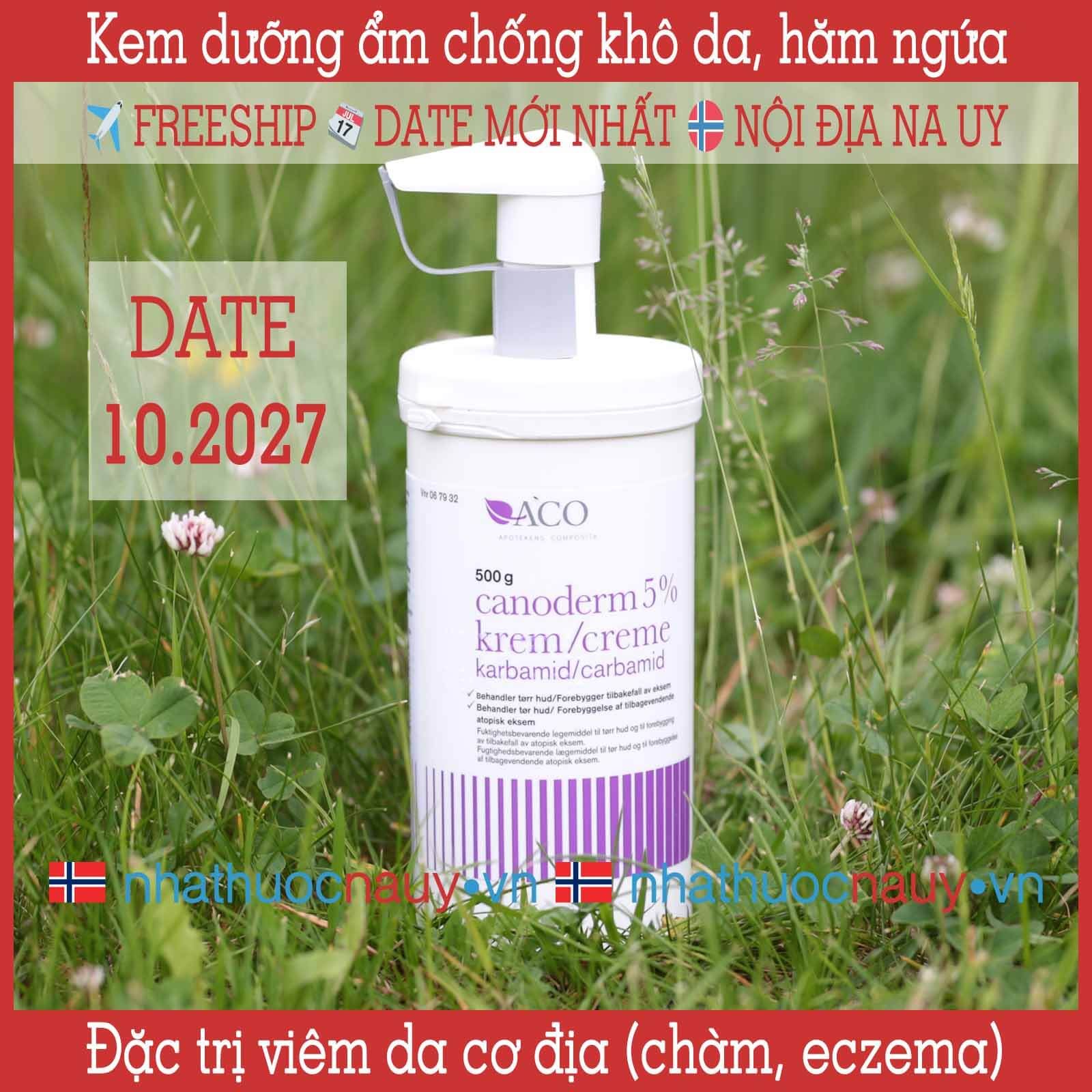  Kem dưỡng ẩm trị viêm da cơ địa Canoderm 500g 