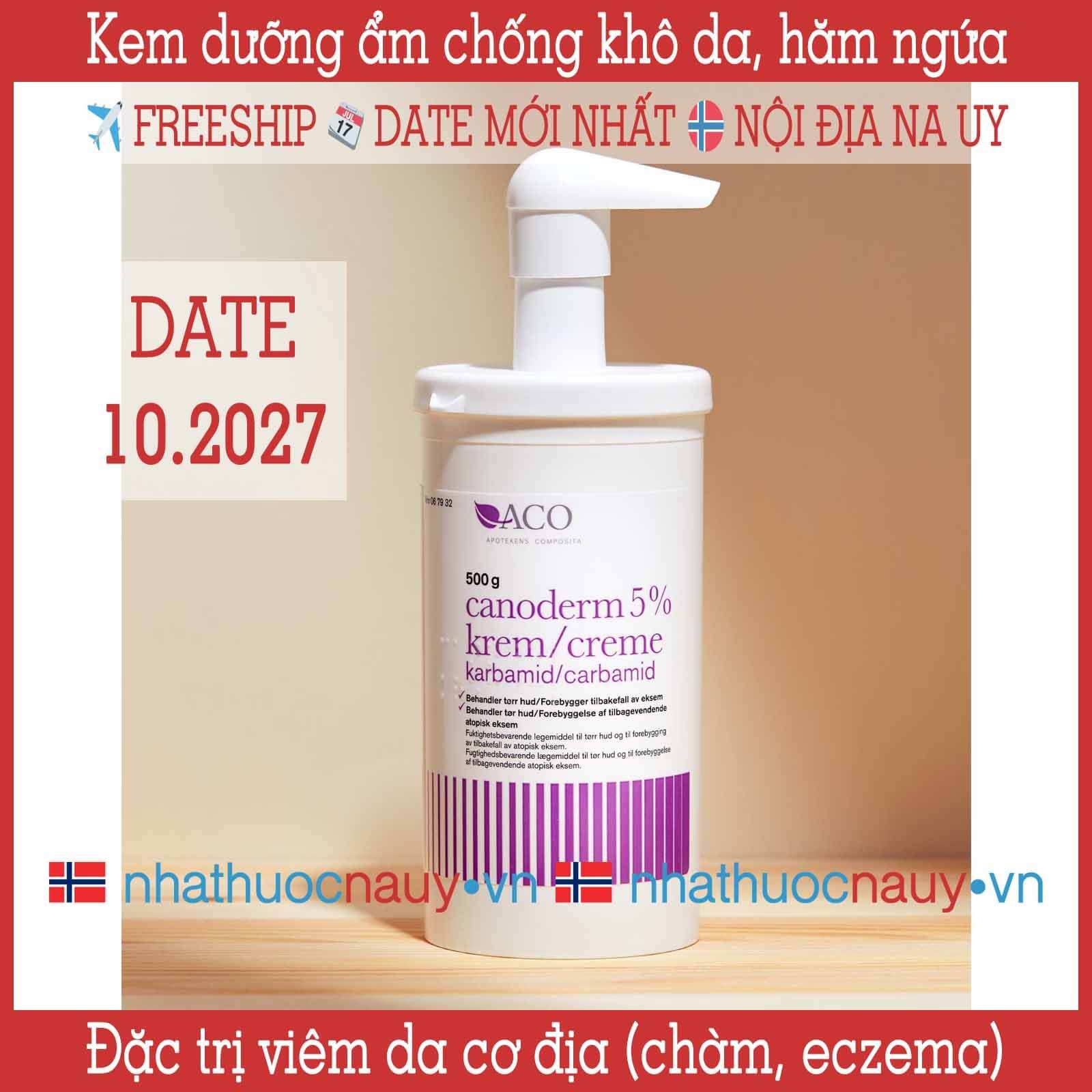  Kem dưỡng ẩm trị viêm da cơ địa Canoderm 500g 