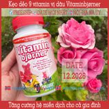  Kẹo gấu vitamin Vitaminbjørner vị dâu 