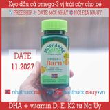  Dầu cá omega-3 và vitamin vị trái cây cho bé | Biopharma Trippel Omega-3 Barn 