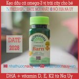  Dầu cá omega-3 và vitamin vị trái cây cho bé | Biopharma Trippel Omega-3 Barn 