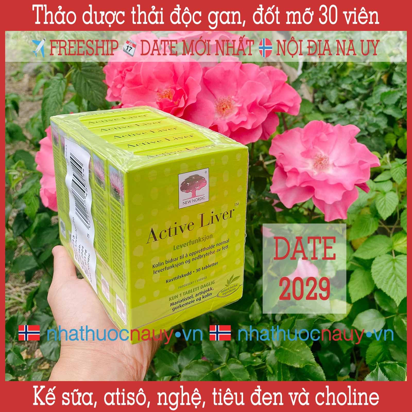  Viên uống thảo dược thải độc gan Active Liver 30 viên 