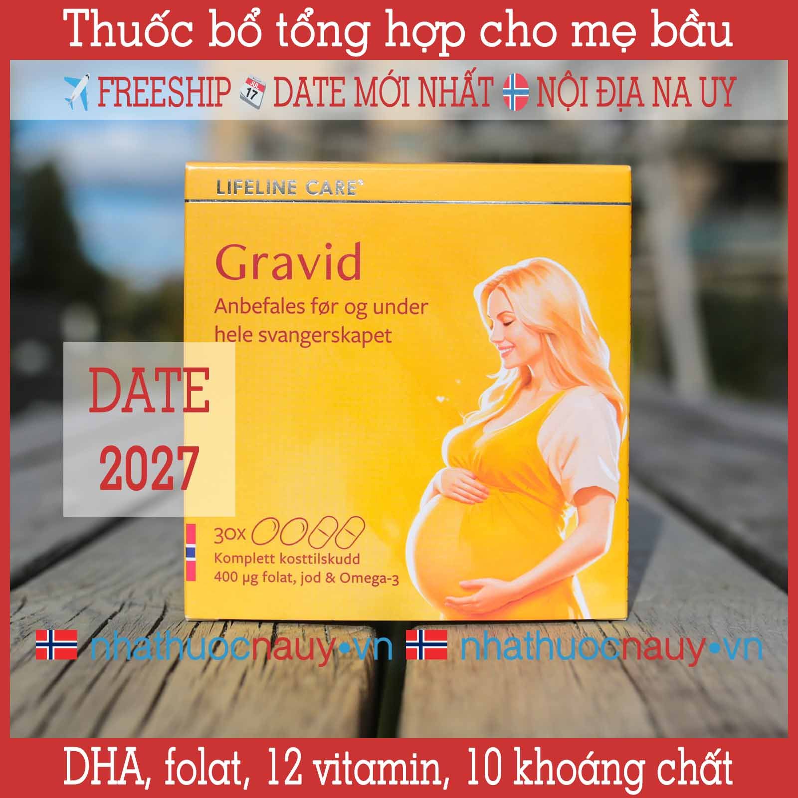  Thuốc bổ tổng hợp cho phụ nữ đang mang thai | Lifeline Care Gravid 