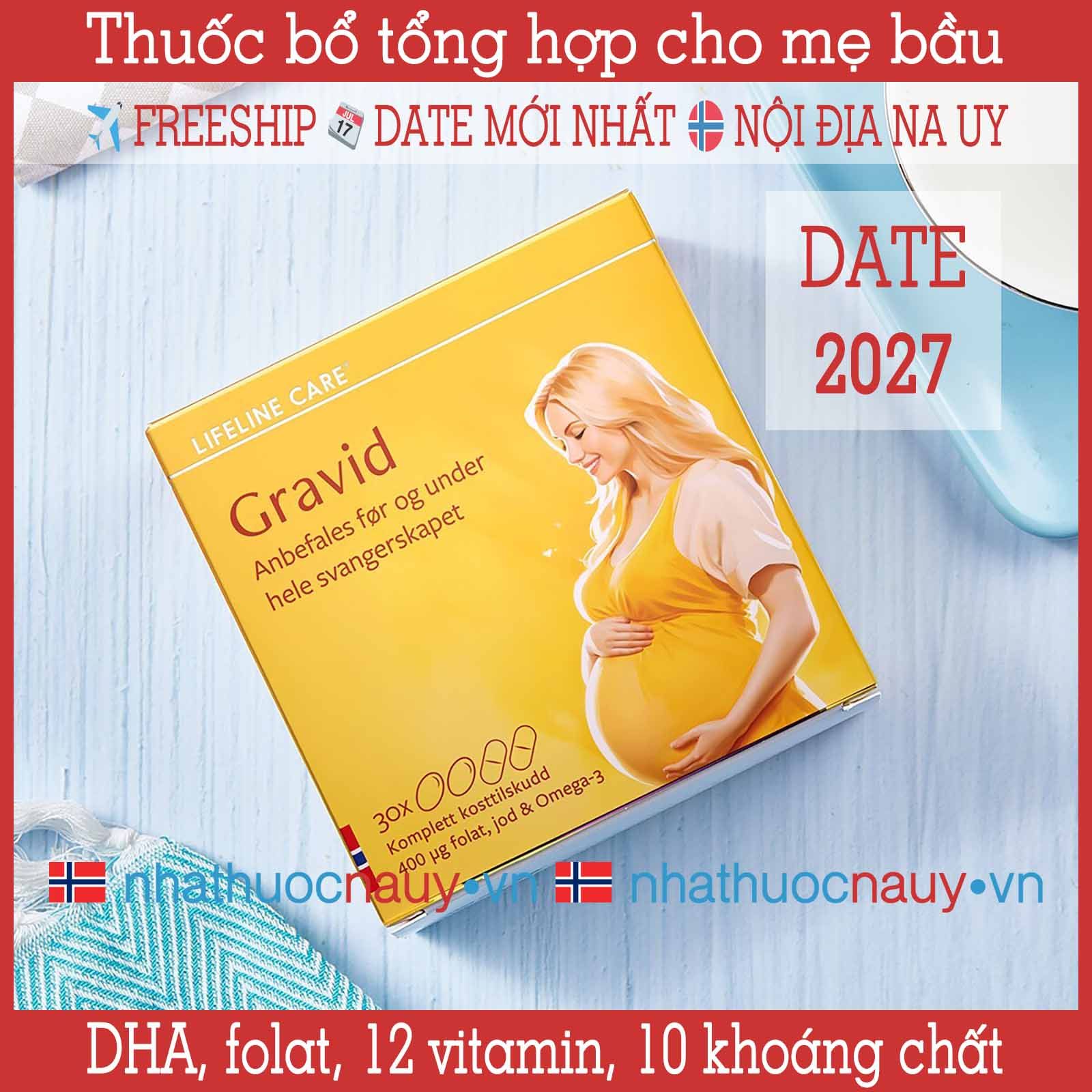  Thuốc bổ tổng hợp cho phụ nữ đang mang thai | Lifeline Care Gravid 