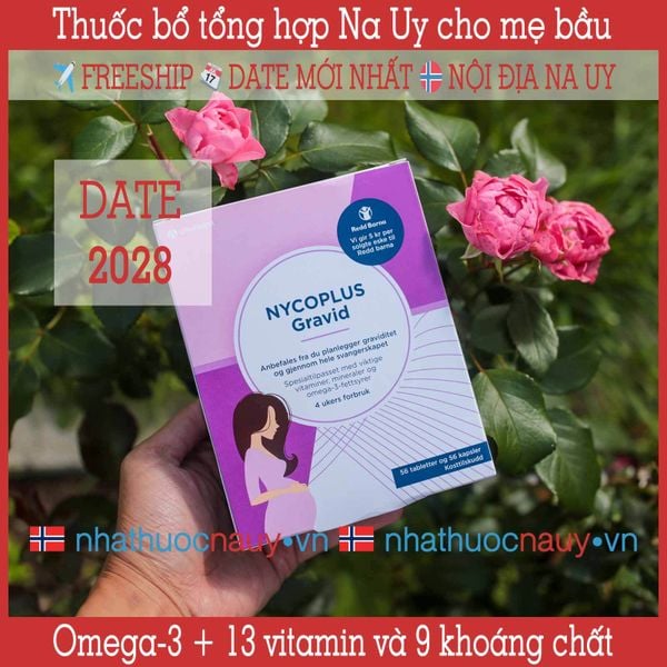 Nycoplus Gravid | Viên uống tổng hợp từ Na Uy cho mẹ bầu | DHA, sắt