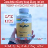  Canxi hữu cơ Solaray Kalsium 