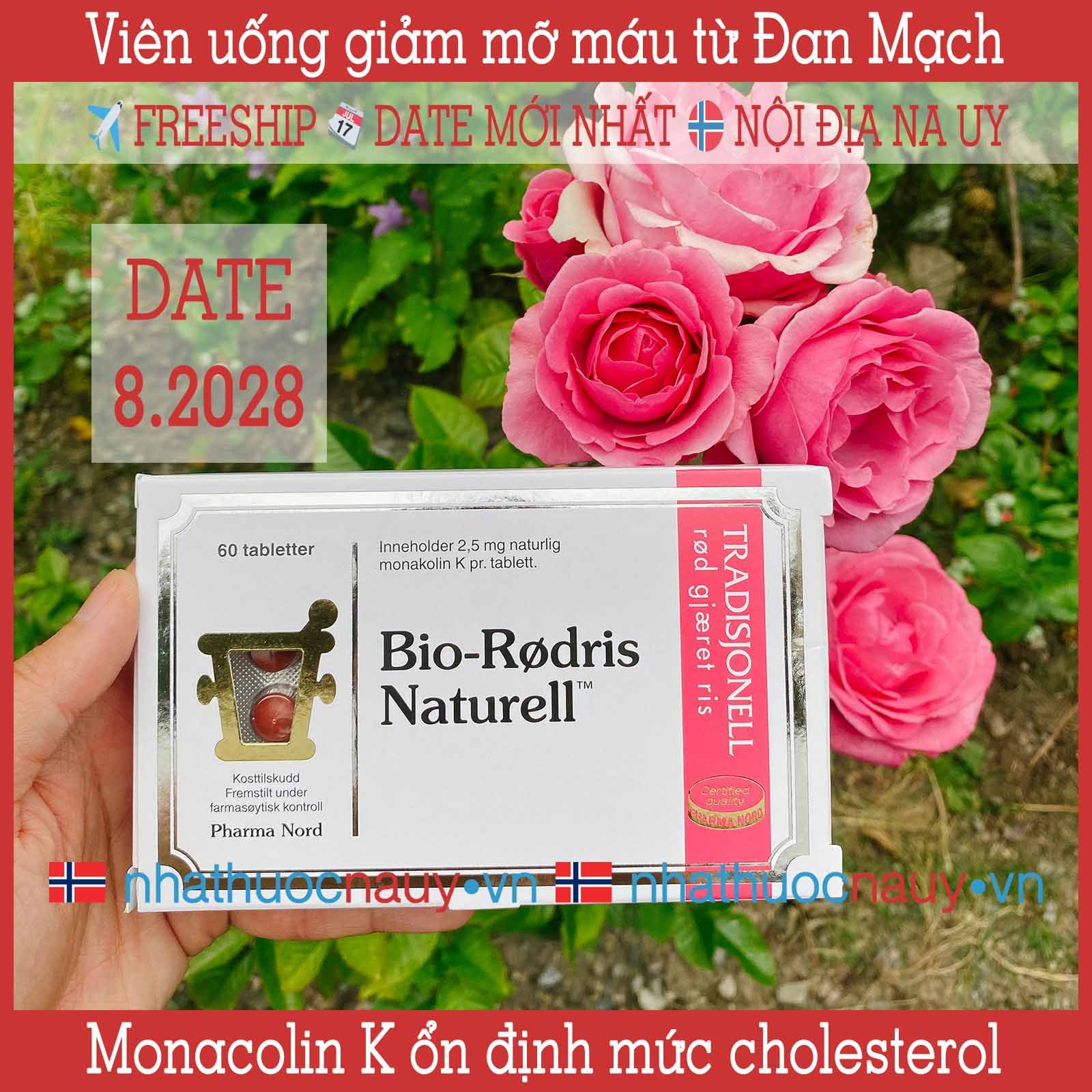  Viên uống giảm mỡ máu Bio-Rødris Naturell 