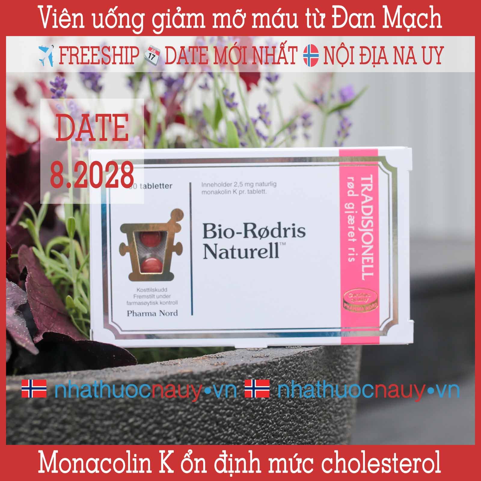  Viên uống giảm mỡ máu Bio-Rødris Naturell 