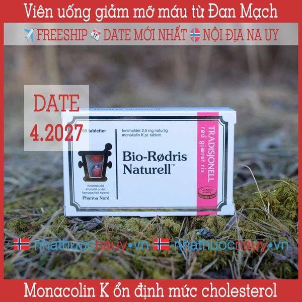  Viên uống giảm mỡ máu Bio-Rødris Naturell 