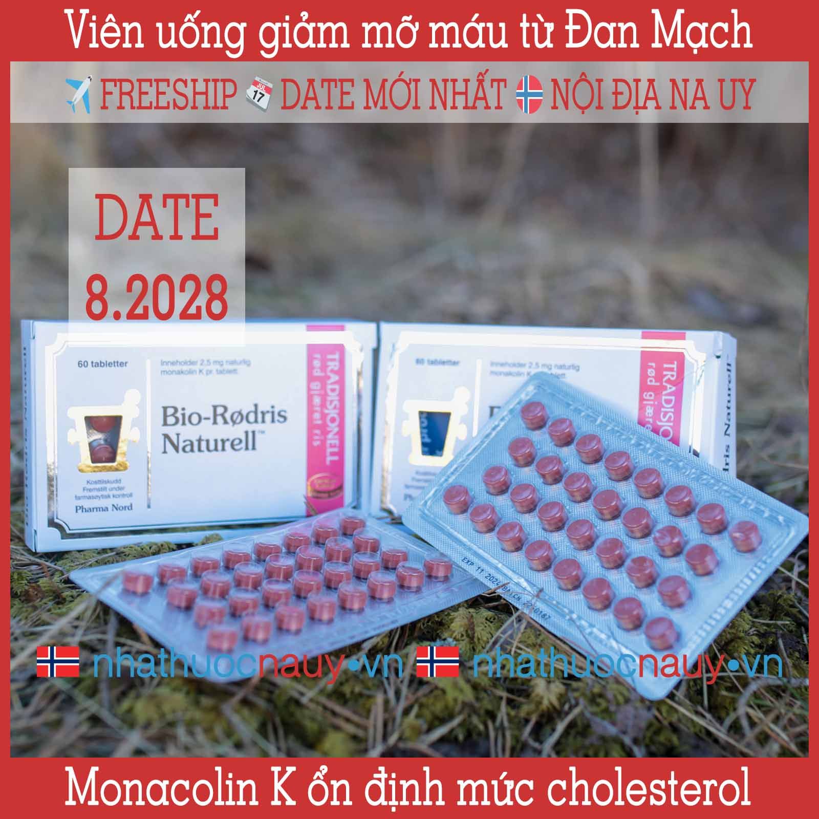  Viên uống giảm mỡ máu Bio-Rødris Naturell 