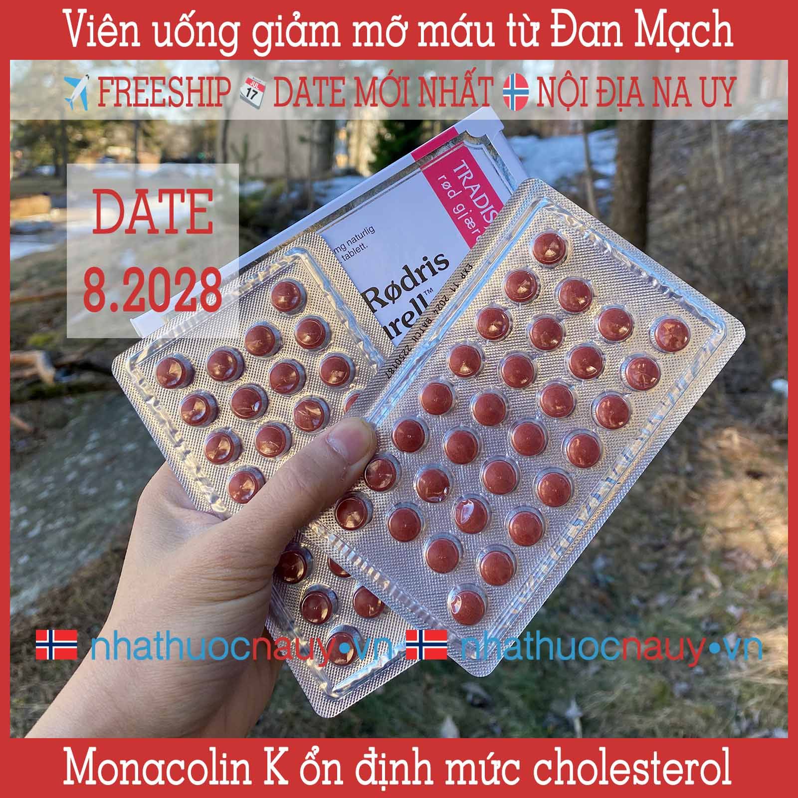  Viên uống giảm mỡ máu Bio-Rødris Naturell 