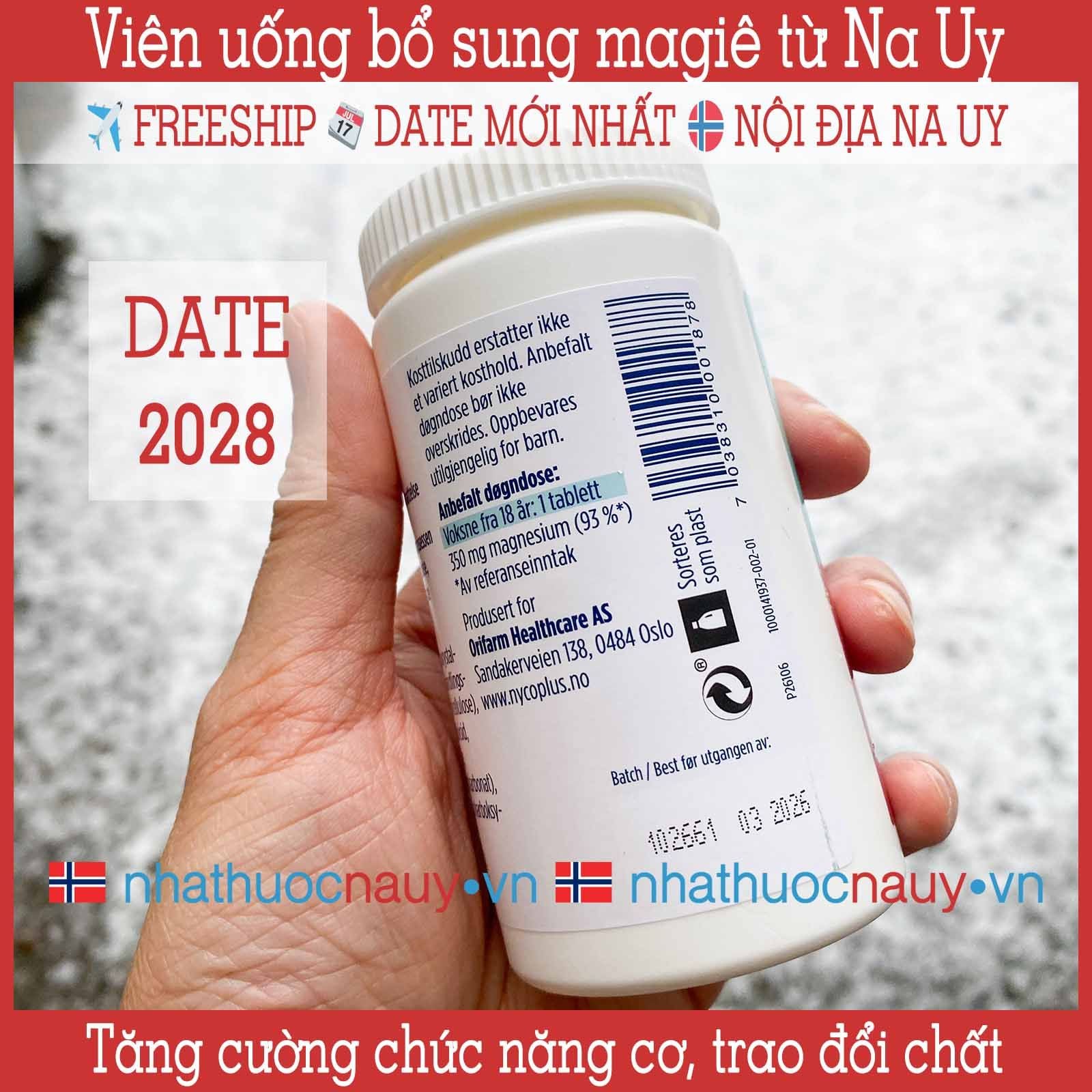  Viên uống magiê Nycoplus Magnesium 