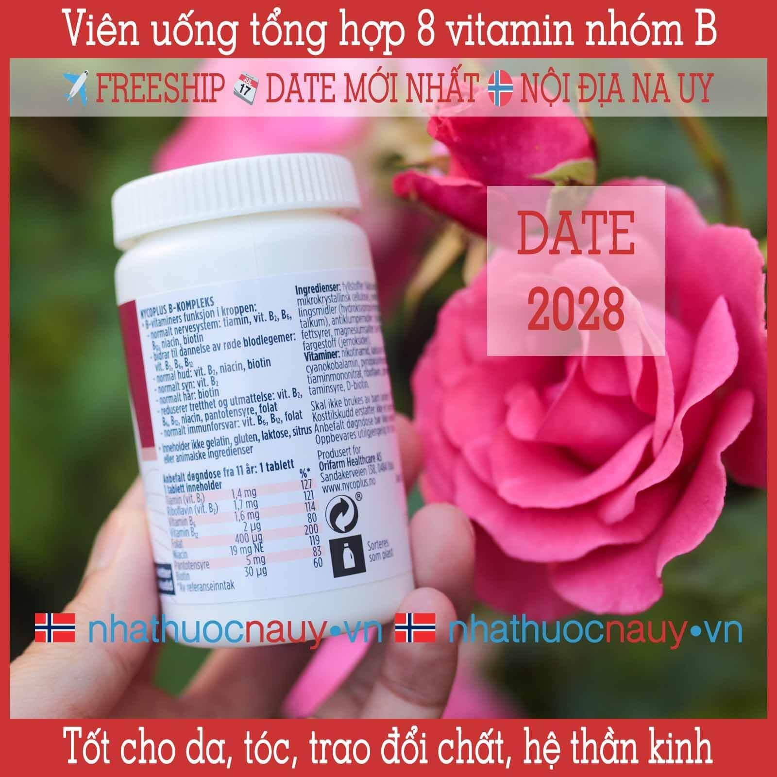  Viên uống 8 vitamin nhóm B | Nycoplus B-kompleks 