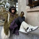  Giày Champion Essentials Champ T-Trainer ' Cream/Black ' [ U4CFCTW14U3 ] [ U5AFCTW15U3 ] 
