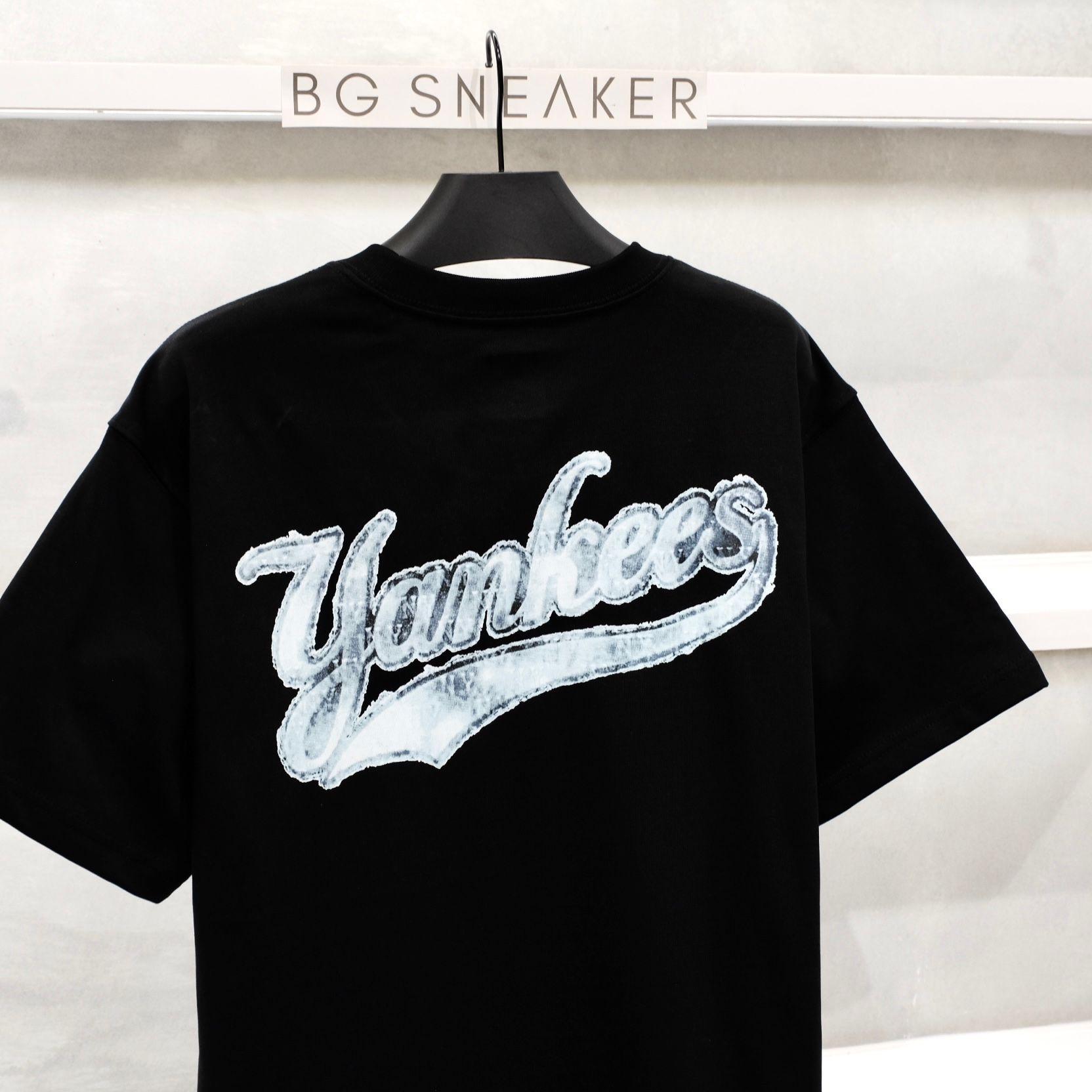  Áo Thun New Era New York Yankees Black Logo Jeans Mono Blue 17784546 