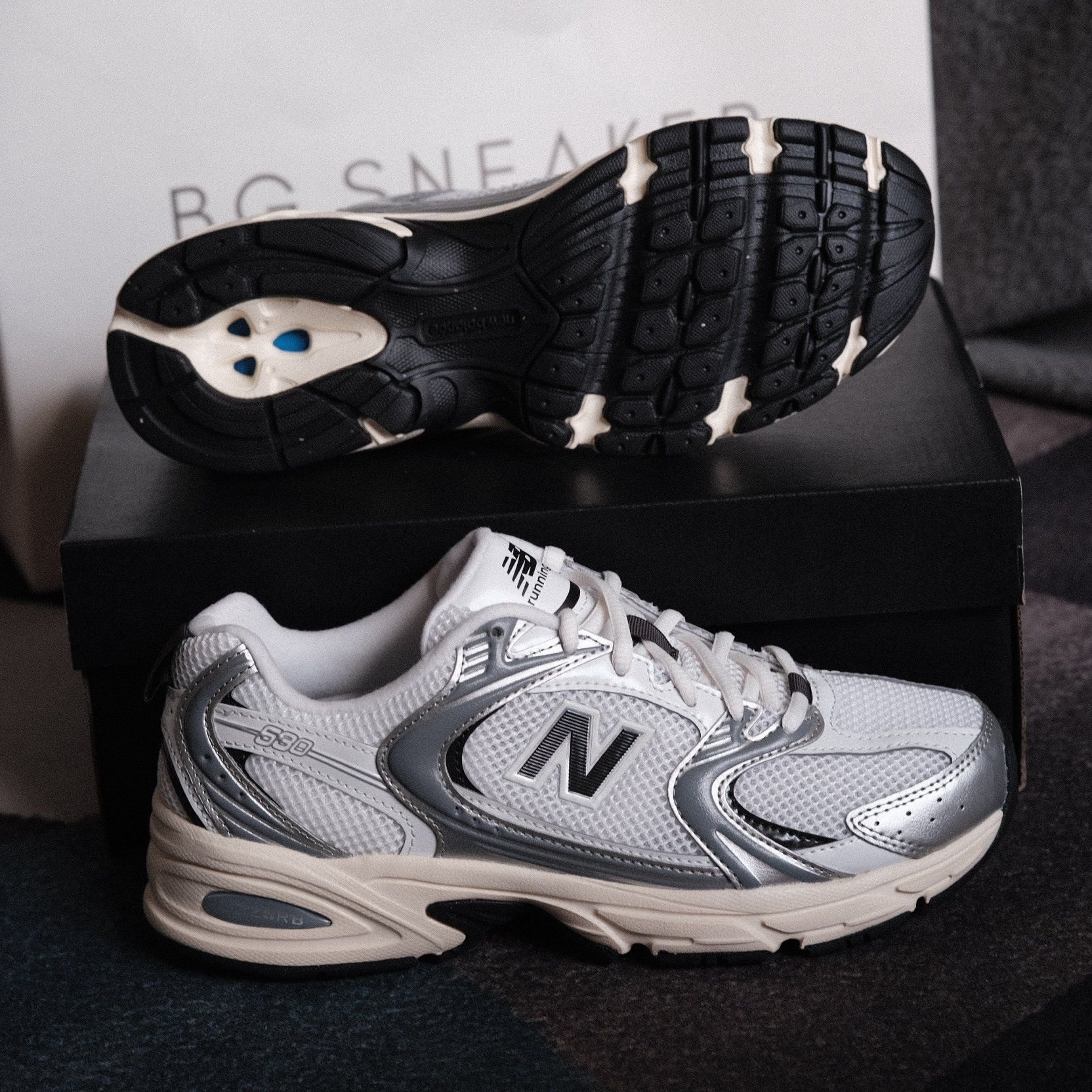  Giày New Balance 530 Sliver Cream Black U530ESA 