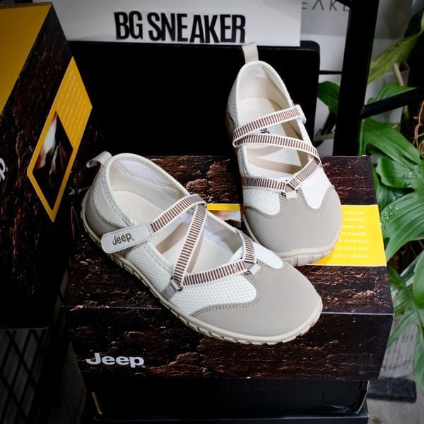  Giày Jeep Outdoor Shoes Women's Low Top Begie Grey P651W13111 