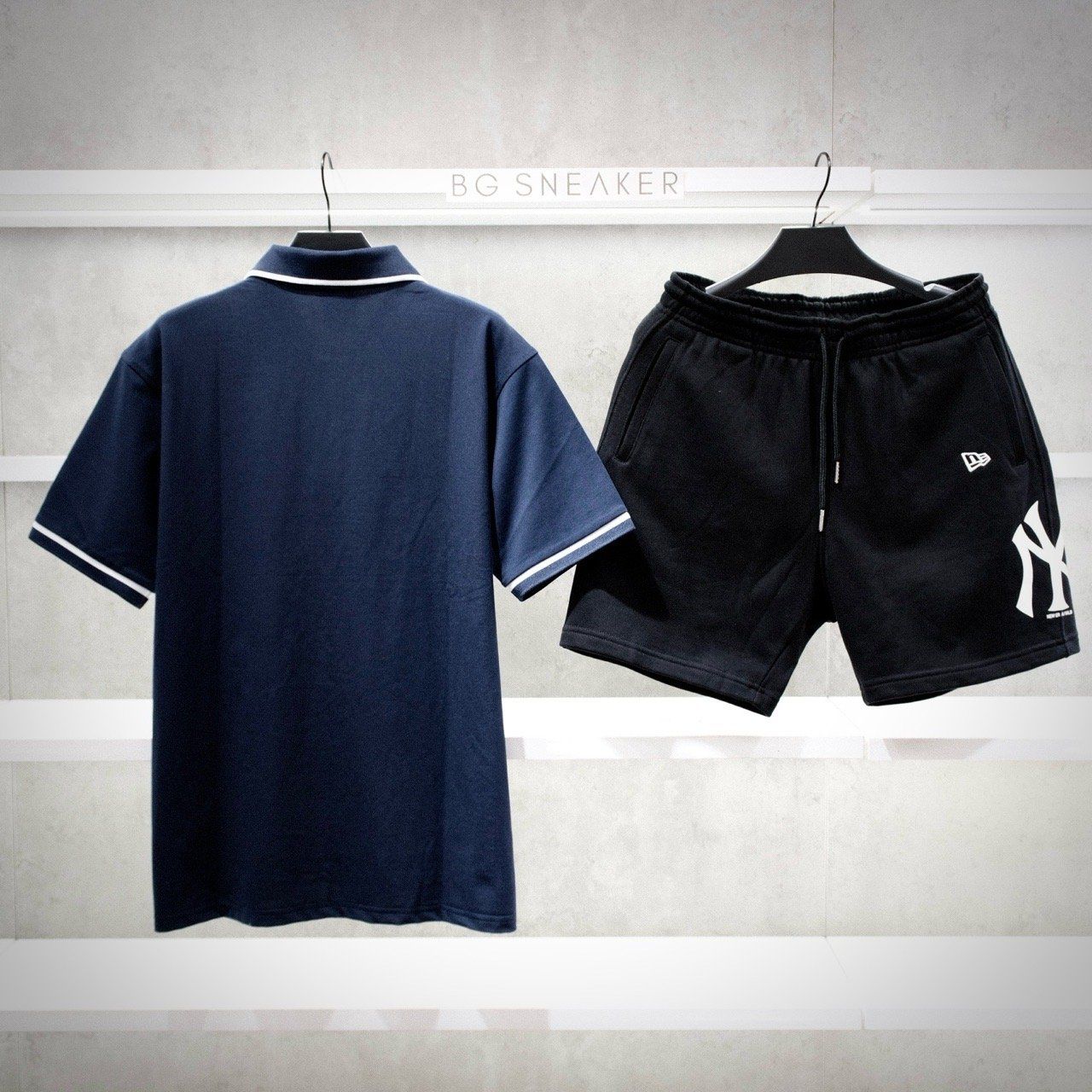  Áo Polo New Era Navy basic Logo NY red 14529249 
