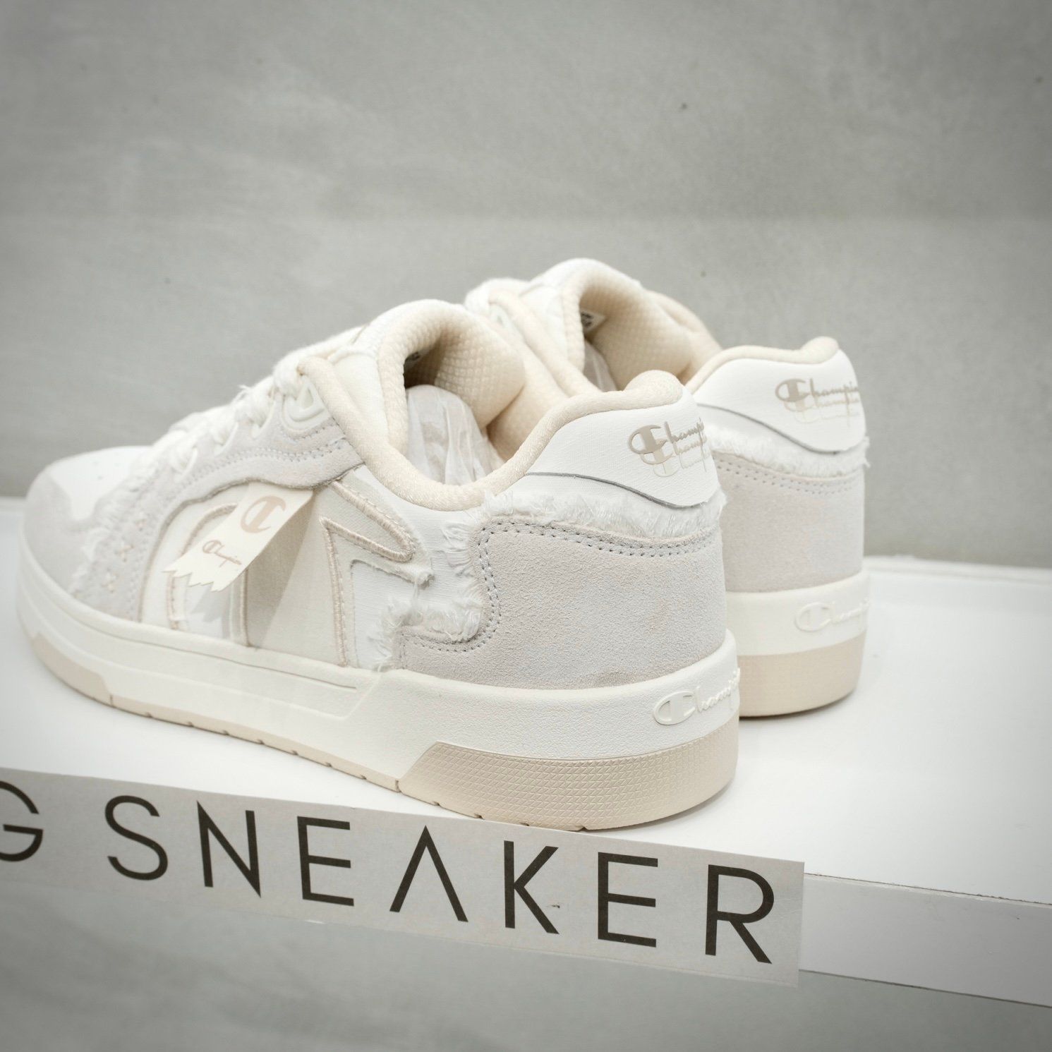  Giày Champion Low-Top Skateboard Shoes Unisex Cream Kaki U5AFCTU75F2 
