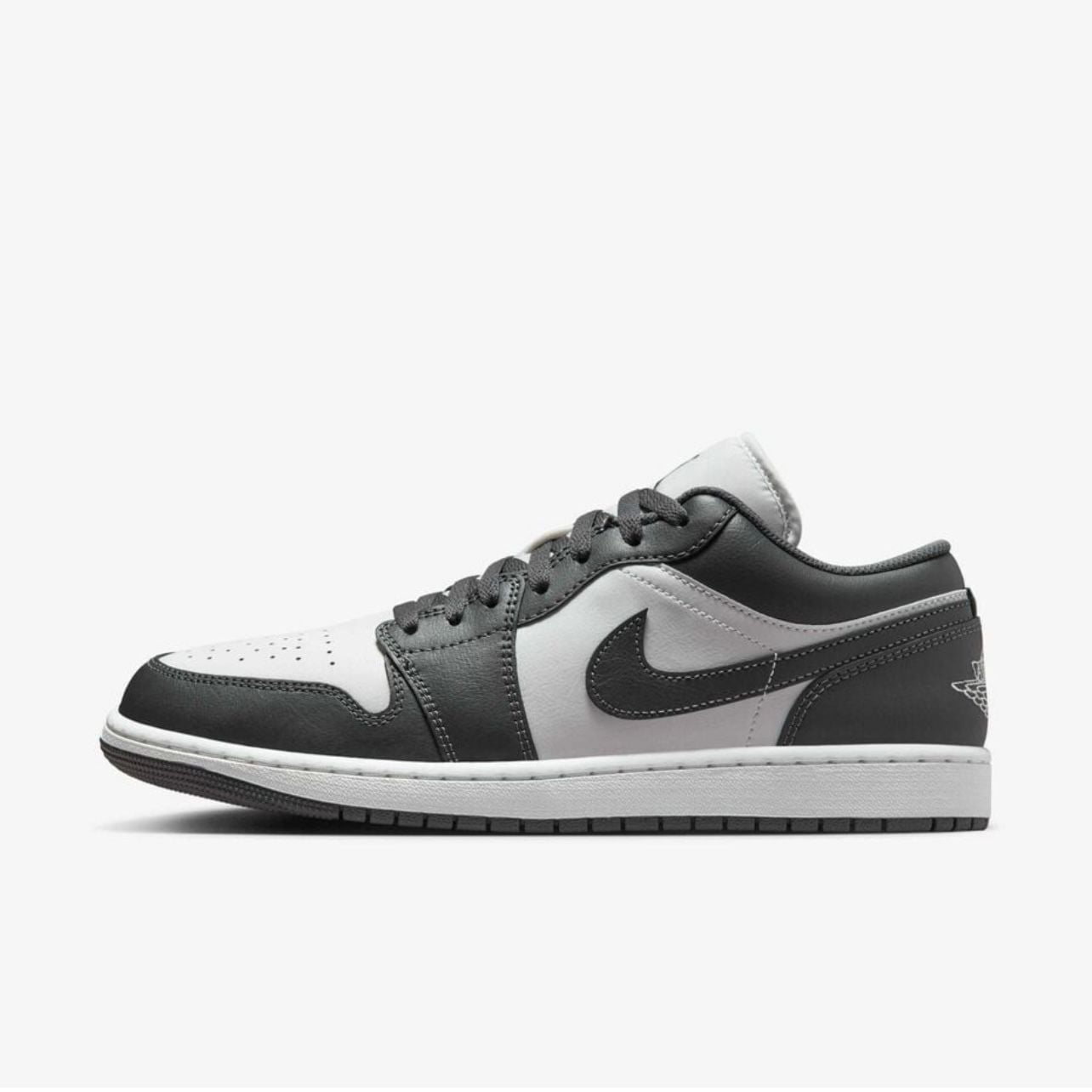  Giày Nike Air Jordan 1 Low Grey White 553558-044 
