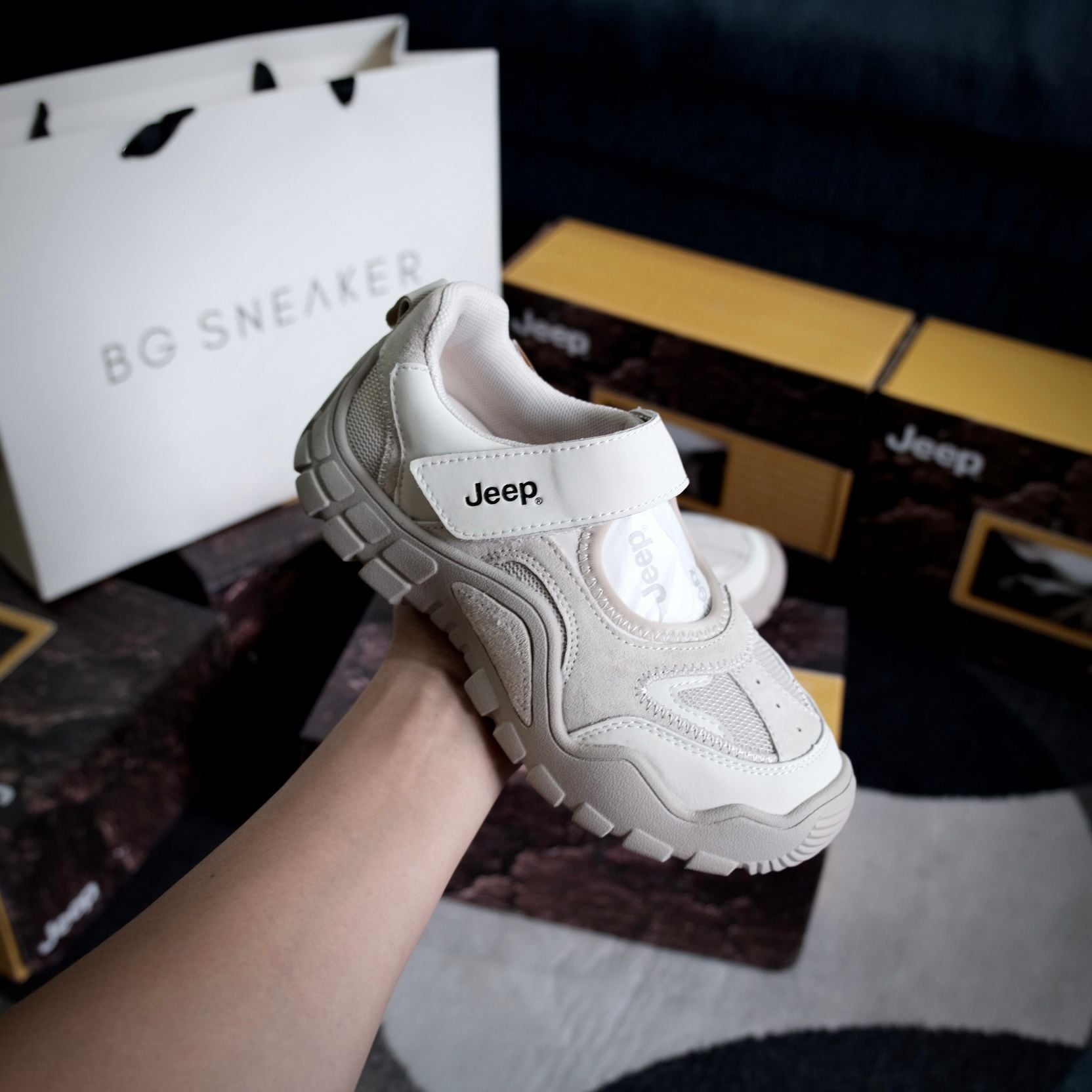  GIÀY JEEP OUTDOOR  BEGIE  PD241WAS872 