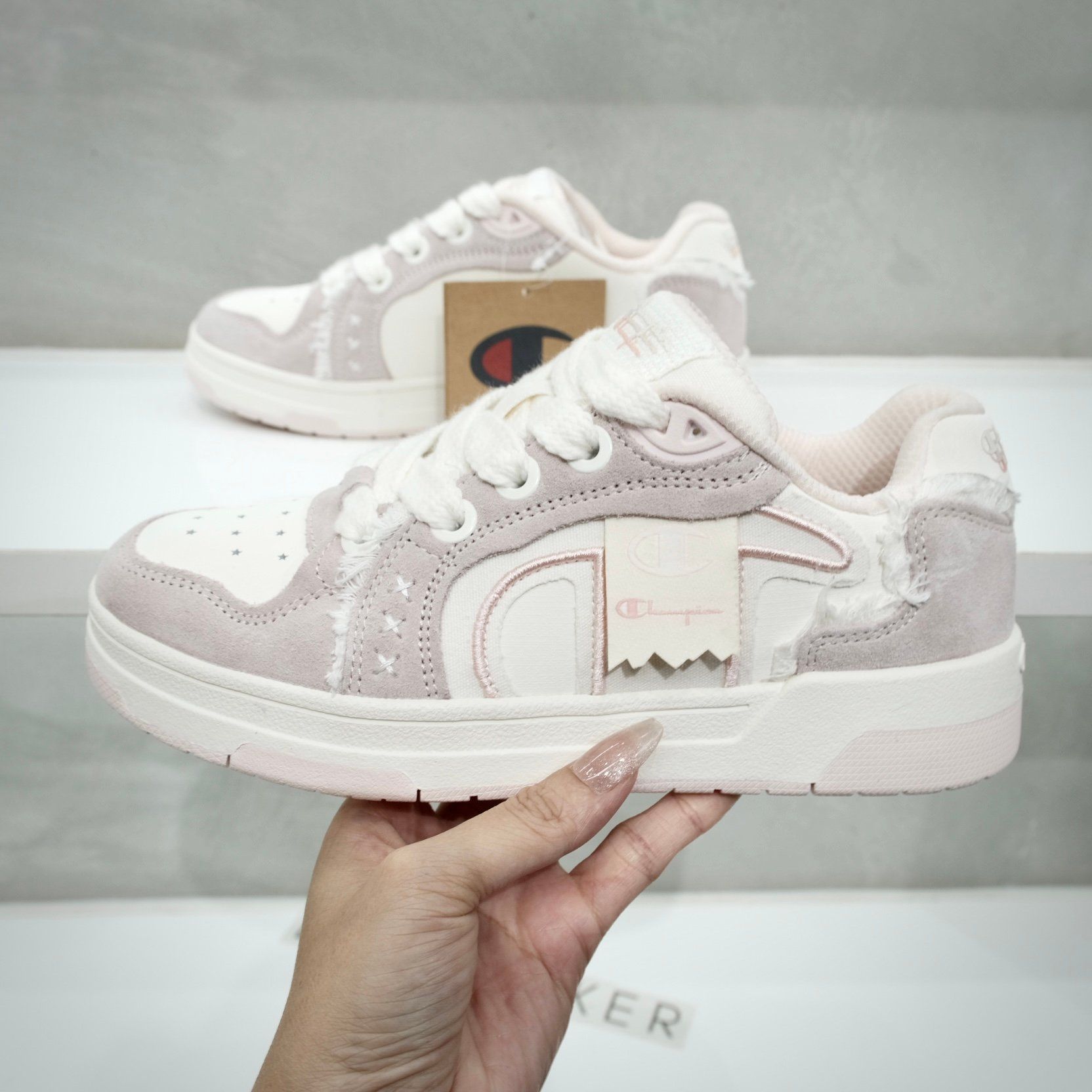  Giày Champion Low-Top Skateboard Shoes Unisex Baby Pink U5AFCTU28K5 