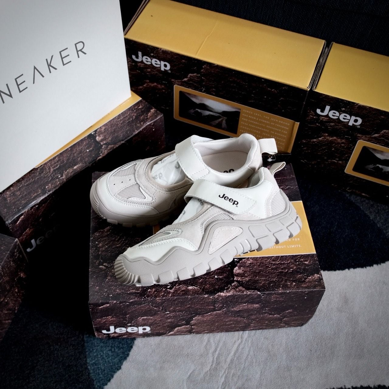  GIÀY JEEP OUTDOOR  BEGIE  PD241WAS872 