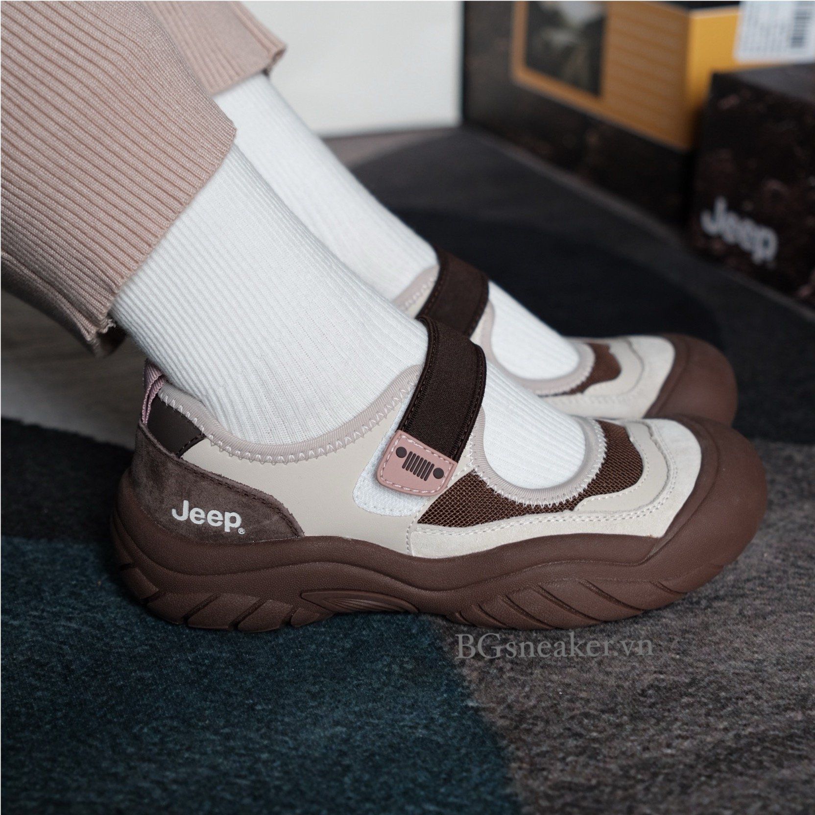  GIÀY Jeep Mary Jane Hybrid BROWN P651W13147 