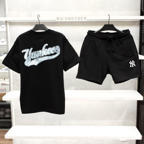  Áo Thun New Era New York Yankees Black Logo Jeans Mono Blue 17784546 