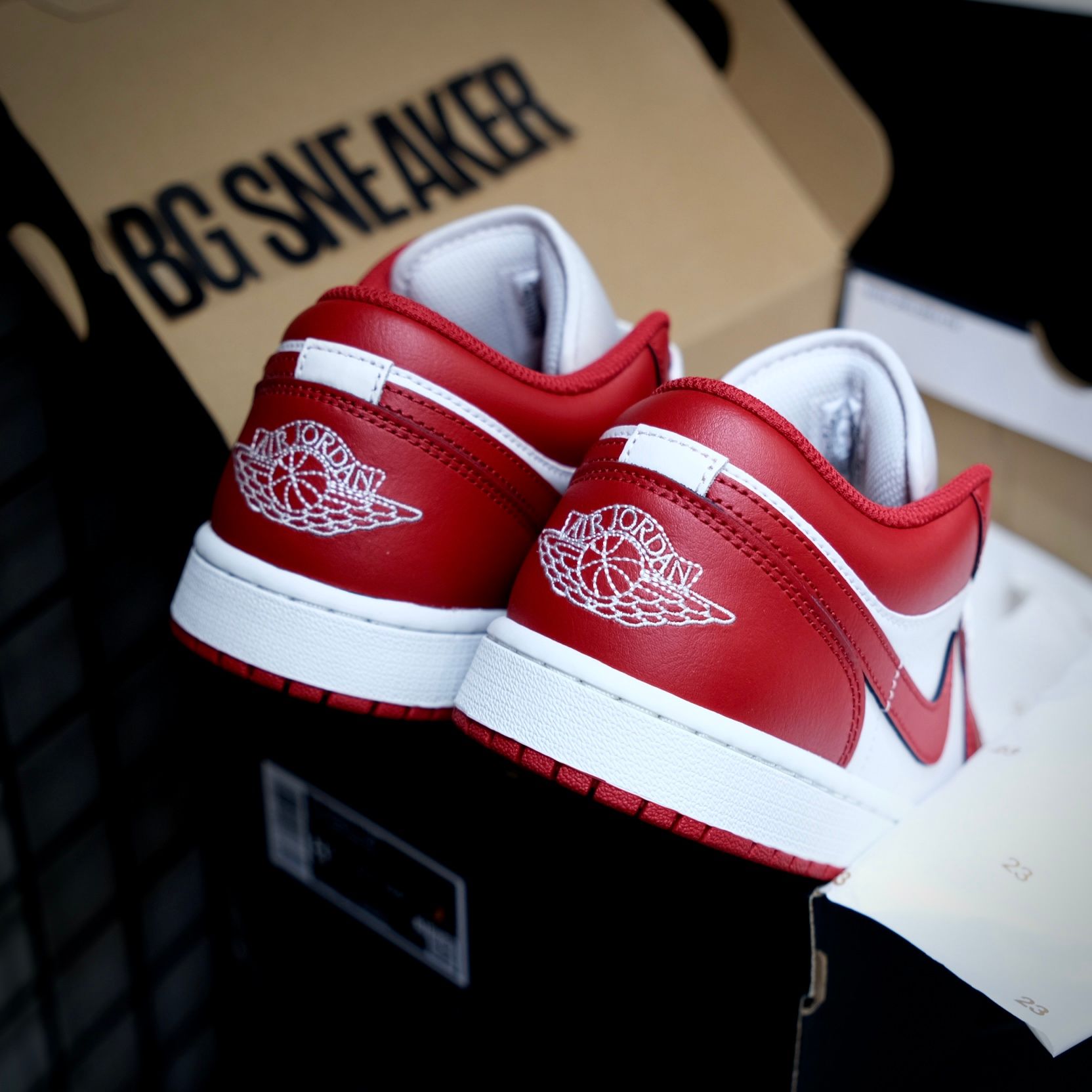  Giày Nike Air Jordan 1 Low ''Varsity Red'' [553558 166] 