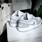  Giày Nike Jordan 1 Low White Wolf Grey DC0774-105 
