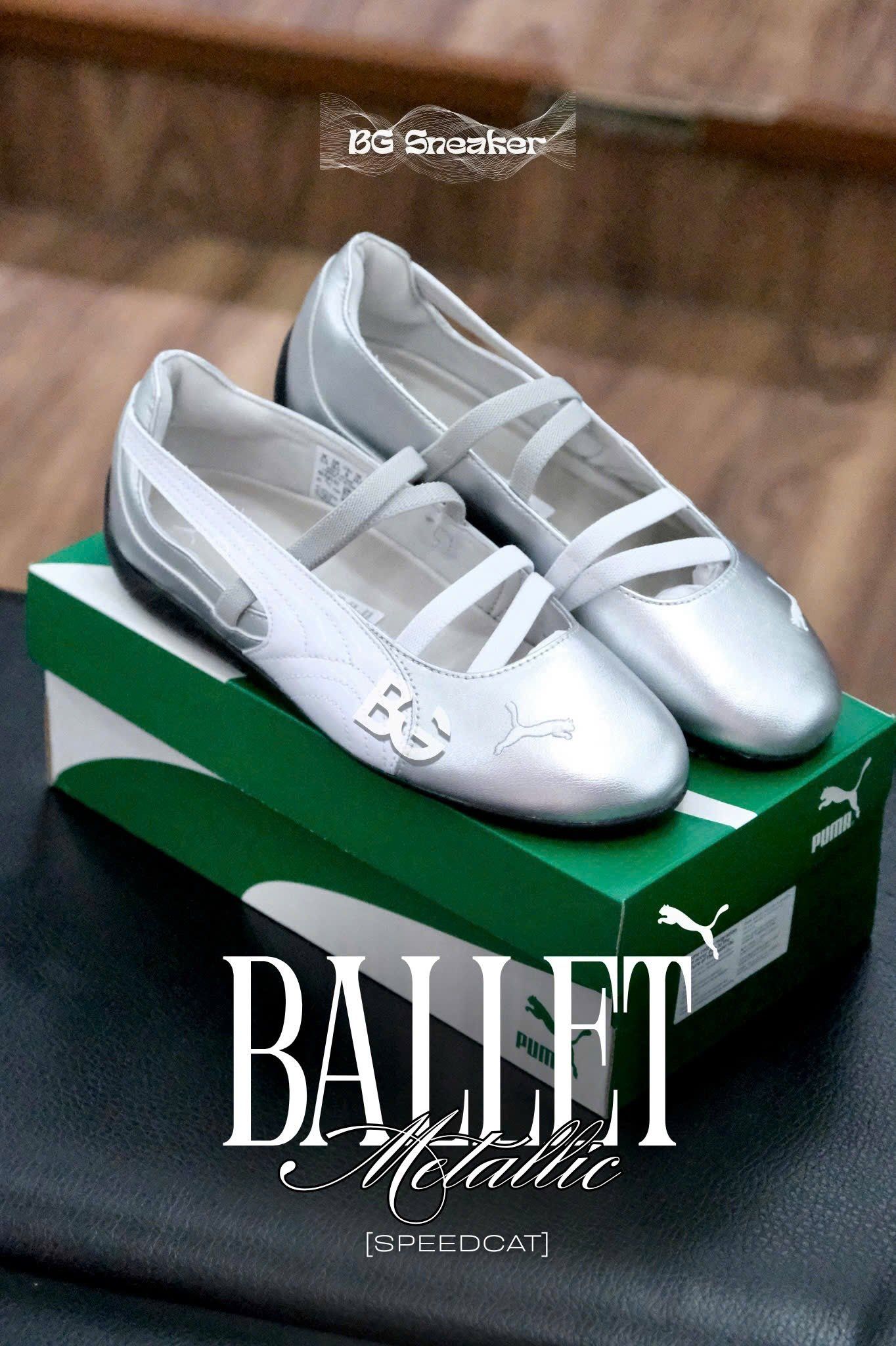  Giày Puma Speedcat Ballet Leather SLIVER WHITE 401581-01 