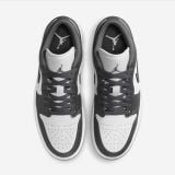  Giày Nike Air Jordan 1 Low Grey White 553558-044 