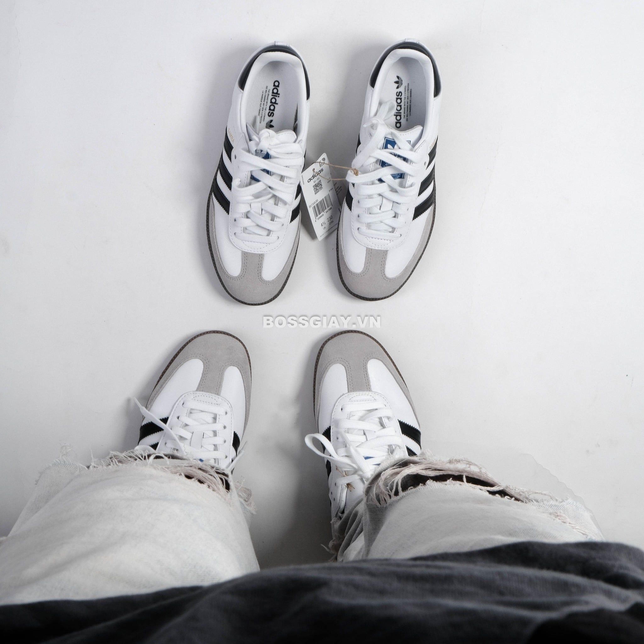  Giày Adidas Samba OG White Black Gum IE3675 